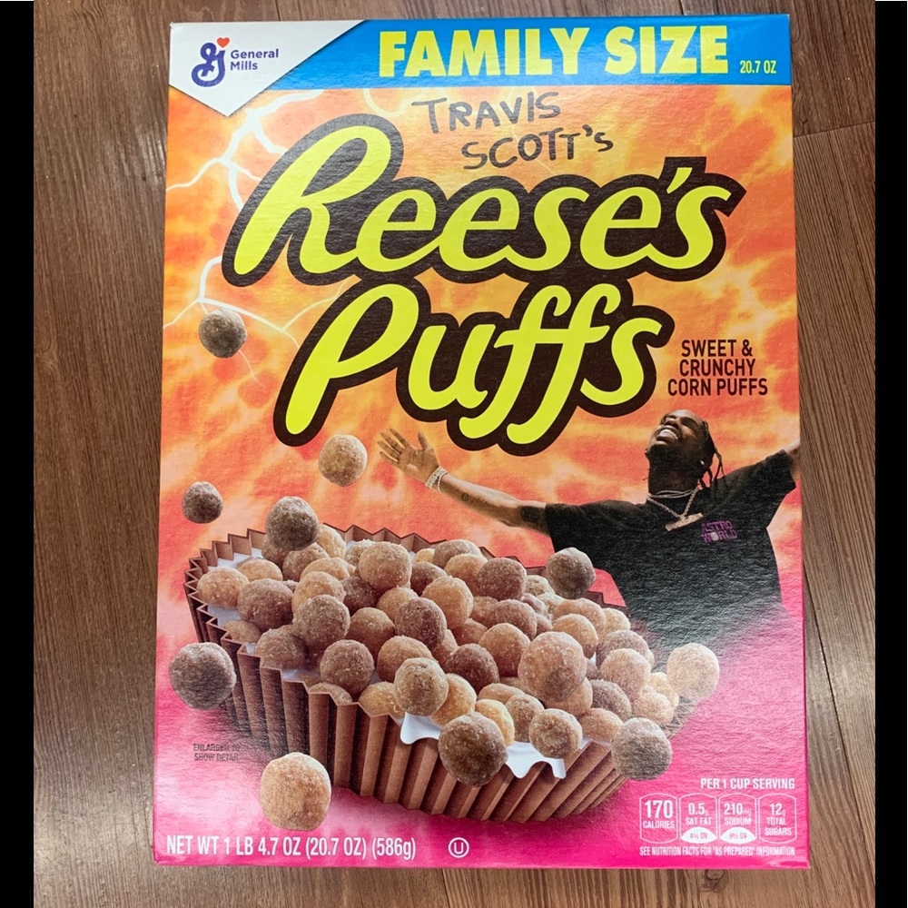 Travis Scott limited edition cereal box